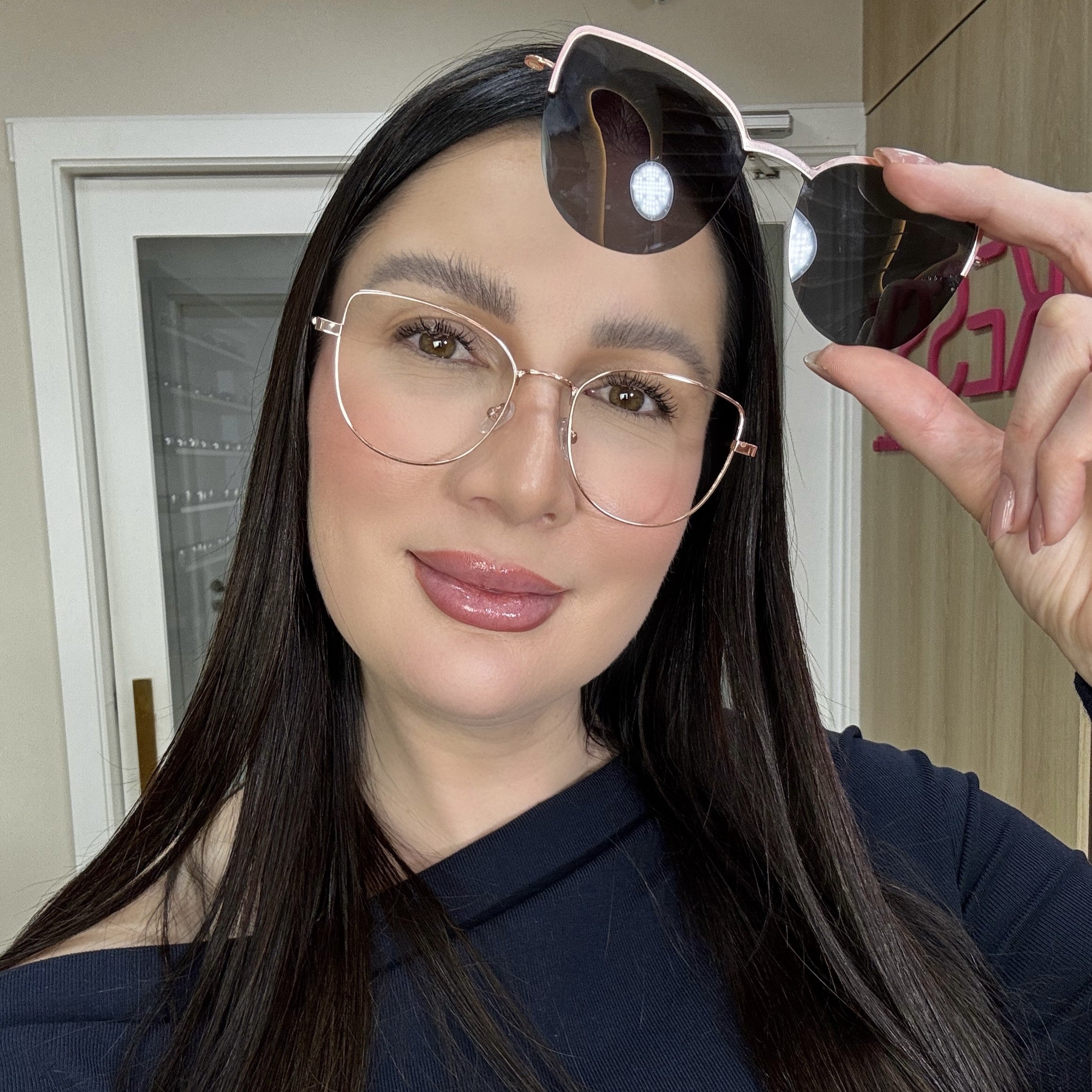 Óculos de Grau Kessy 315 Clip-On Rose Gold